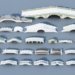 现代桥3D模型下载